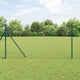 Vidaxl hek met paal groen 1 x 10 m staal en pvc