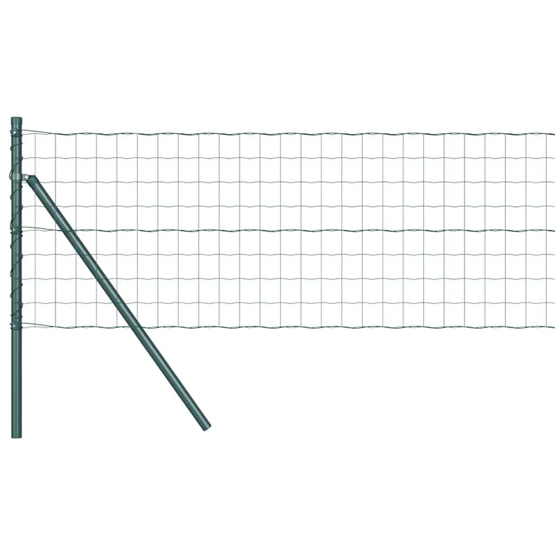 Afbeelding laden in galerijviewer, Vidaxl euro-hek met grondbevestiging 25 x 0,8 m pvc-coated staal groen
