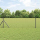 Vidaxl hek met paal grijs 0,8 x 10 m staal en pvc