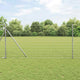 Vidaxl hek met paal zilver 1,2 x 10 m staal en pvc