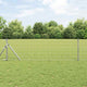 Vidaxl hek met paal zilver 0,4 x 25 m staal en pvc