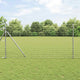 Vidaxl hek met paal zilver 1,2 x 10 m staal en pvc