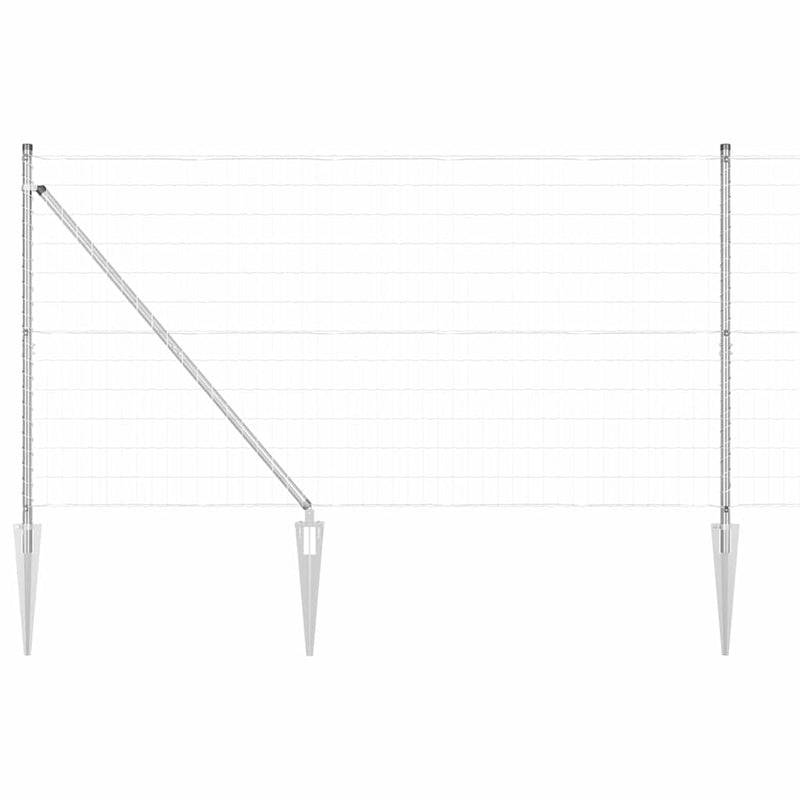 Afbeelding laden in galerijviewer, Vidaxl euro-hek met grondpennen 10 x 1,2 m gegalvaniseerd staal mesh
