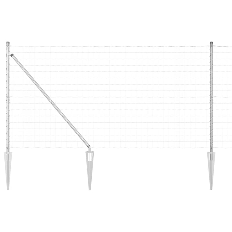 Afbeelding laden in galerijviewer, Vidaxl euro-hek met grondpennen 10 x 1,4 m gegalvaniseerd staal mesh
