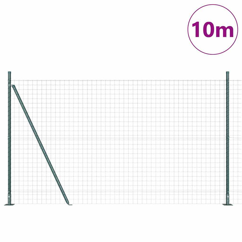 Afbeelding laden in galerijviewer, Vidaxl euro-hek met betonnen voetstuk 10 x 1,5 m pvc-coated staal mesh
