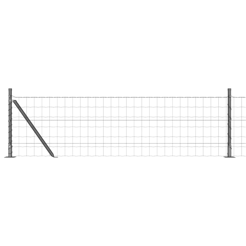 Afbeelding laden in galerijviewer, Vidaxl hek met paal grijs 0,4 x 25 m staal en pvc
