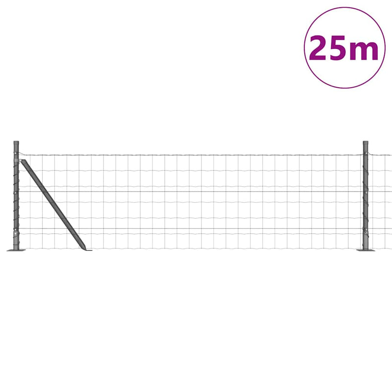Afbeelding laden in galerijviewer, Vidaxl hek met paal grijs 0,4 x 25 m staal en pvc
