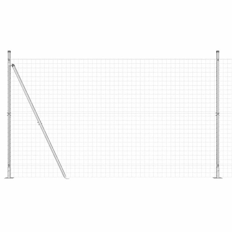 Afbeelding laden in galerijviewer, Vidaxl euro-hek met betonnen voetstuk 10 x 1,4 m gegalvaniseerd staal
