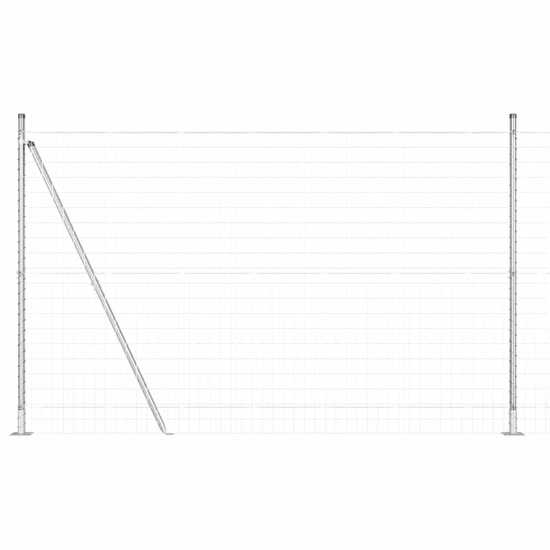 Afbeelding laden in galerijviewer, Vidaxl euro-hek met betonnen voetstuk 10 x 1,4 m gegalvaniseerd staal
