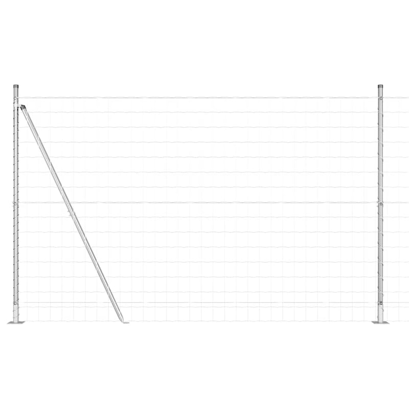 Afbeelding laden in galerijviewer, Vidaxl euro-hek met betonnen voetstuk 10 x 1,4 m gegalvaniseerd staal
