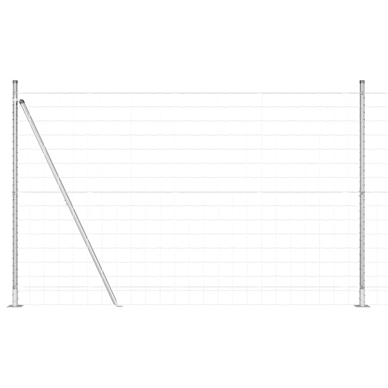 Afbeelding laden in galerijviewer, Vidaxl euro-hek met betonnen voetstuk 10 x 1,4 m gegalvaniseerd staal
