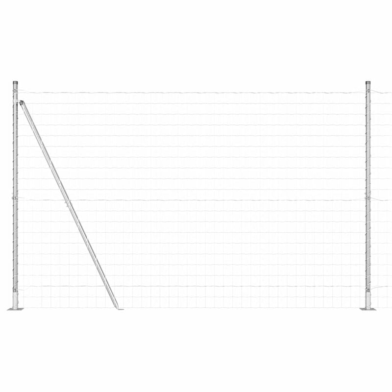Afbeelding laden in galerijviewer, Vidaxl euro-hek met betonnen voetstuk 10 x 1,4 m gegalvaniseerd staal
