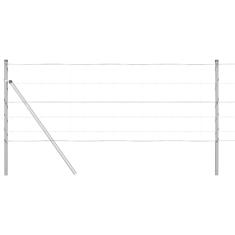 Afbeelding laden in galerijviewer, Vidaxl afrasteringspaal gegalvaniseerd 25 x 0,8 m staal
