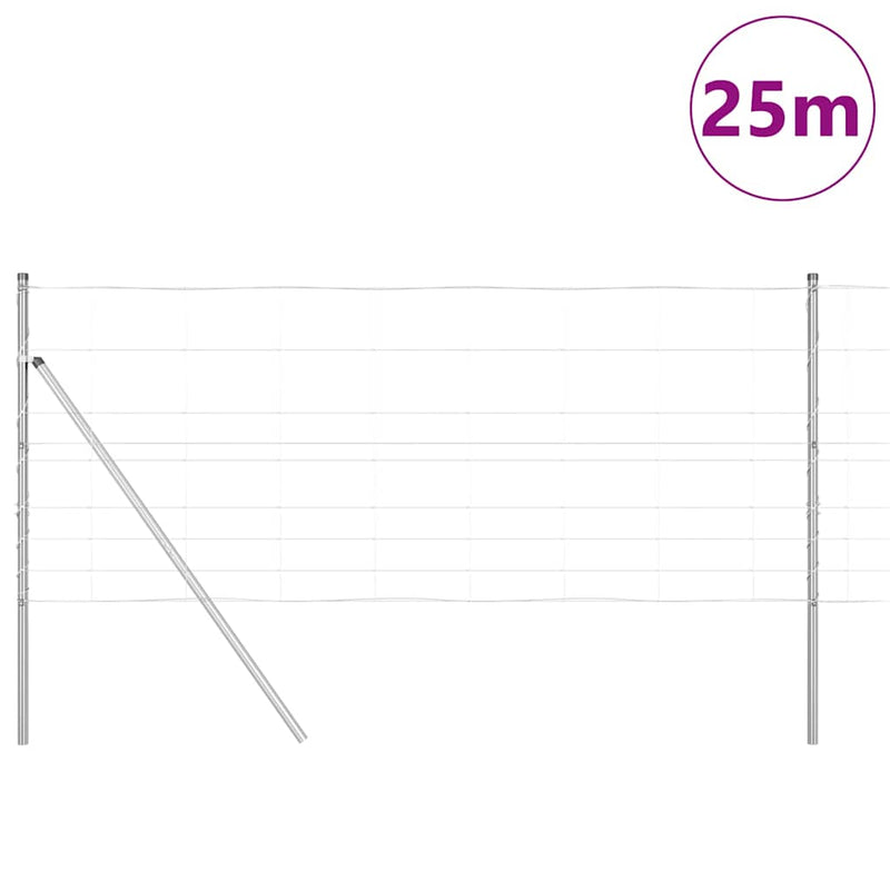 Afbeelding laden in galerijviewer, Vidaxl grond fix gelast draadhek 25 x 1 m gegalvaniseerd staal mesh
