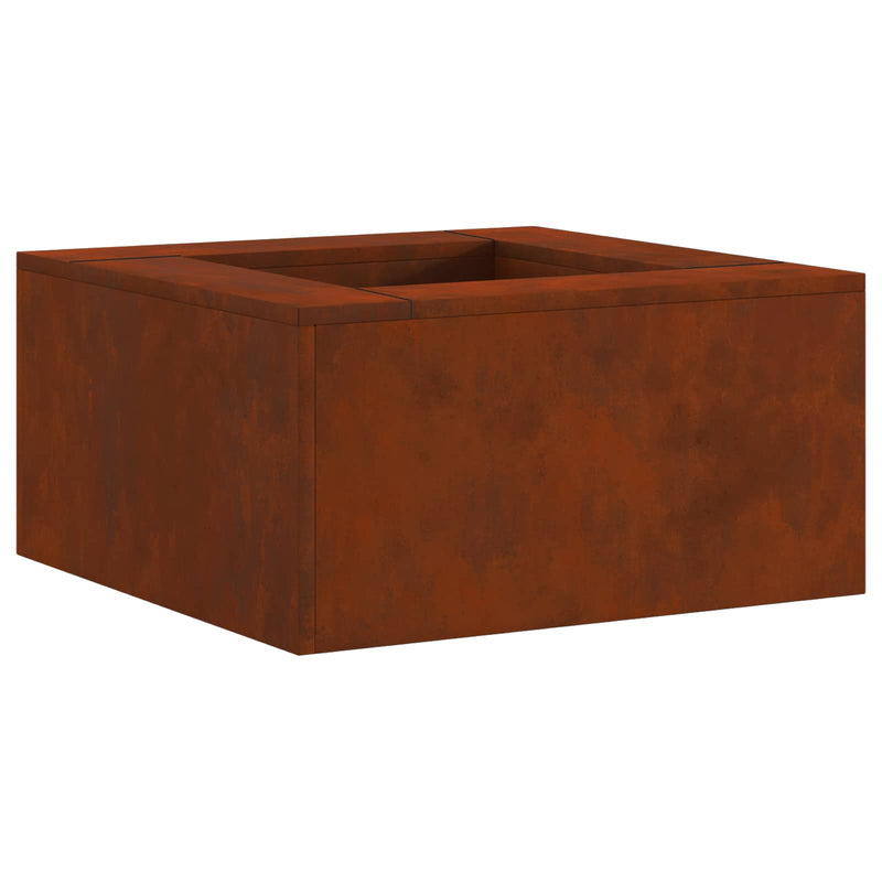 Afbeelding laden in galerijviewer, Vidaxl vuurkom roestig 60 x 60 x 30 cm weervast staal
