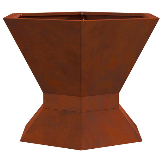 Vidaxl vuurkorf bruin 50 x 50 x 40 cm cortenstaal