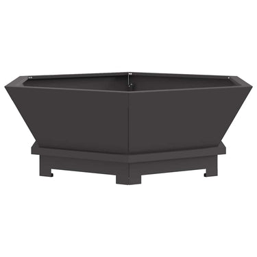 Vidaxl vuurkorf zwart 75 x 75 x 28 cm staal