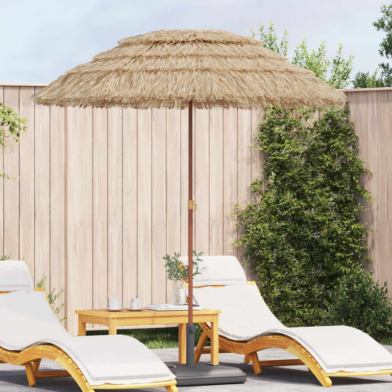 Afbeelding laden in galerijviewer, Vidaxl strandparasol 160 x 160 x 196 cm polyester en staal naturel
