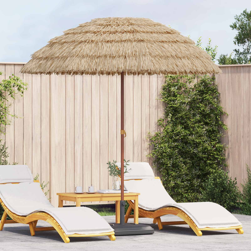 Afbeelding laden in galerijviewer, Vidaxl strandparasol 205 x 205 x 210 cm polyester en staal naturel
