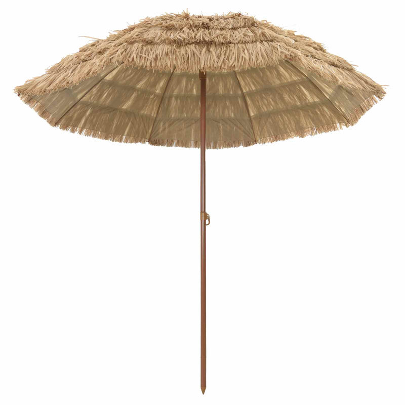 Afbeelding laden in galerijviewer, Vidaxl strandparasol 205 x 205 x 210 cm polyester en staal naturel
