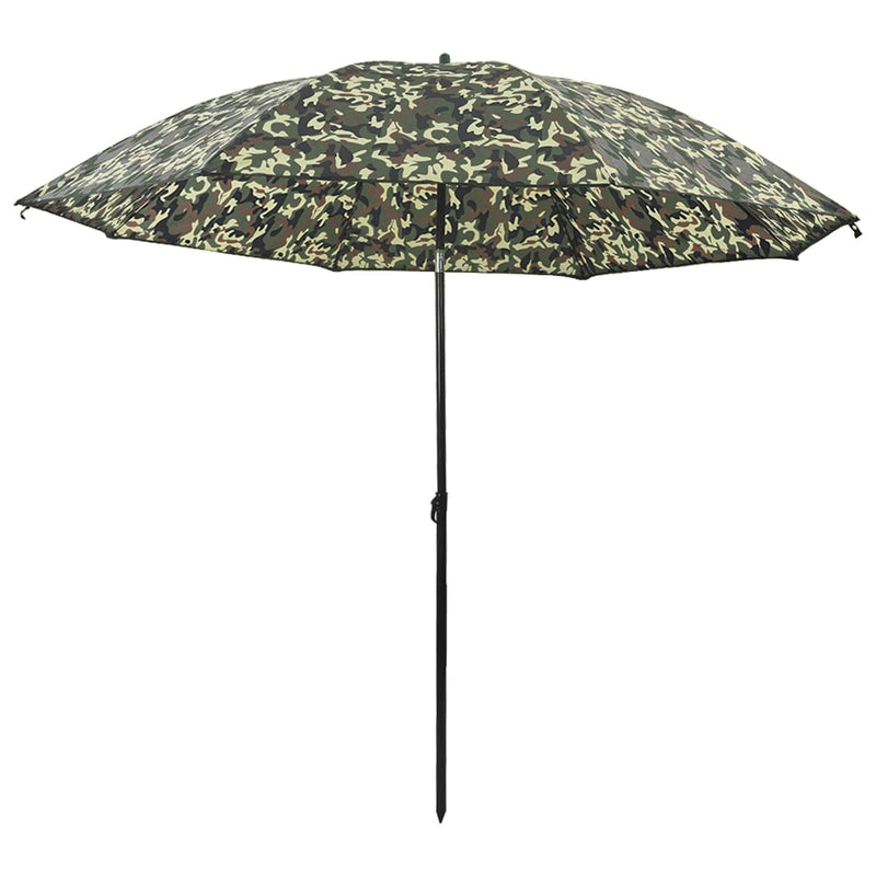 Afbeelding laden in galerijviewer, Vidaxl vis paraplu camouflage 220 x 193 cm oxford polyester
