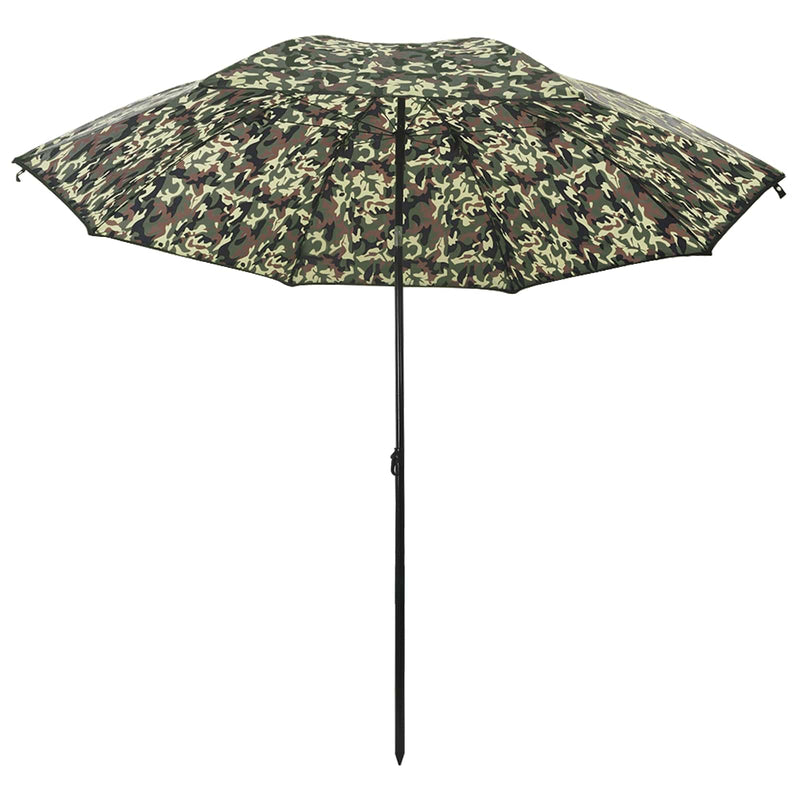 Afbeelding laden in galerijviewer, Vidaxl vis paraplu camouflage 220 x 193 cm oxford polyester
