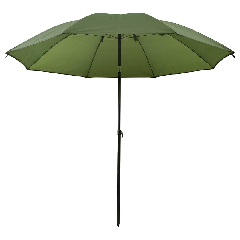 Afbeelding laden in galerijviewer, Vidaxl vis paraplu geel leger 220 x 193 cm oxford polyester
