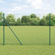 Vidaxl afrasteringspaal groen 10 x 1,6 m (13 mm gaas) staal en pvc