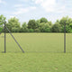 Vidaxl afrasteringspaal grijs 10 x 1 m (36 mm gaas) staal en pvc