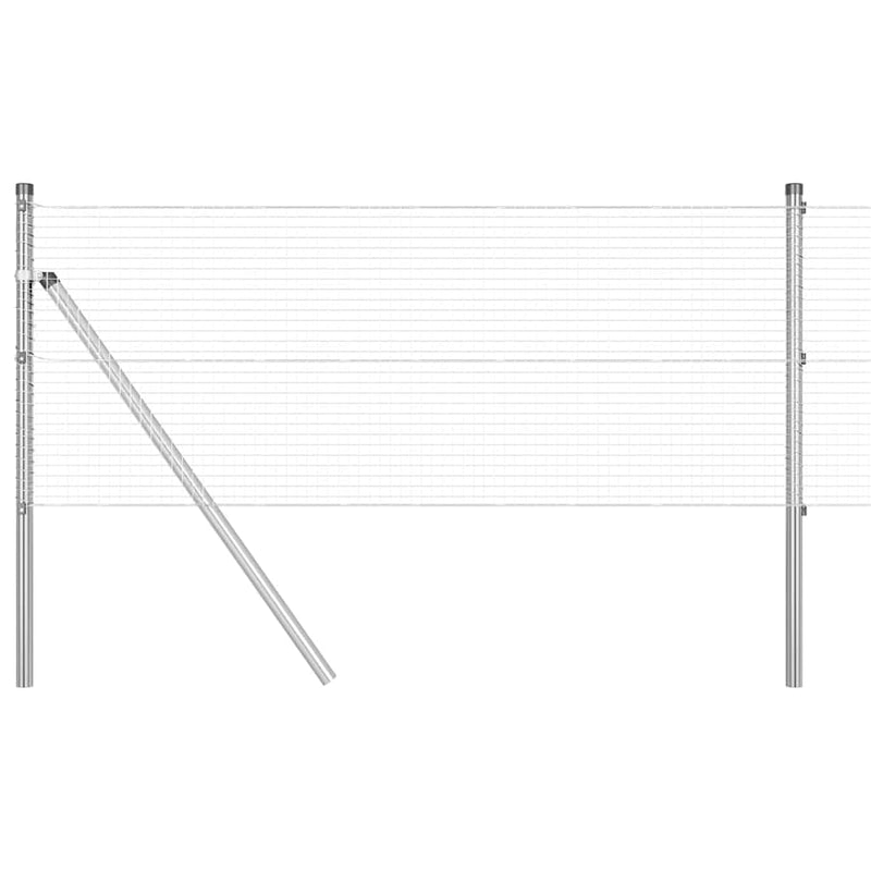Afbeelding laden in galerijviewer, Vidaxl afrasteringspaal zilver 10 x 0,4 m (19 x 19 mm gaas) staal
