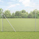 Vidaxl afrasteringspaal zilver 10 x 1,6 m (12 x 12 mm gaas) staal