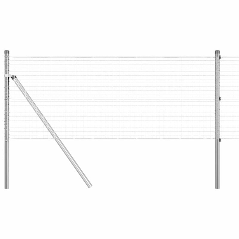 Afbeelding laden in galerijviewer, Vidaxl afrasteringspaal zilver 50 x 0,4 m (25 x 25 mm gaas) staal
