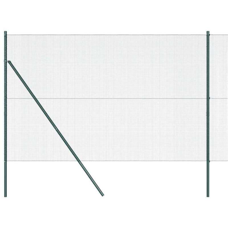 Afbeelding laden in galerijviewer, Vidaxl afrasteringspaal groen 10 x 1,5 m (12 x 12 mm gaas) staal
