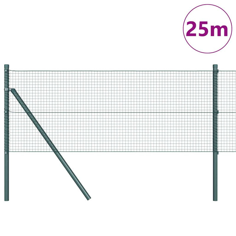 Afbeelding laden in galerijviewer, Vidaxl afrasteringspaal groen 25 x 0,6 m (19 x 19 mm gaas)
