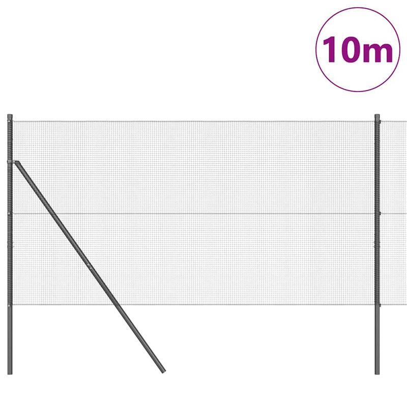Afbeelding laden in galerijviewer, Vidaxl afrasteringspaal grijs 10 x 1,2 m (12 x 12 mm gaas)
