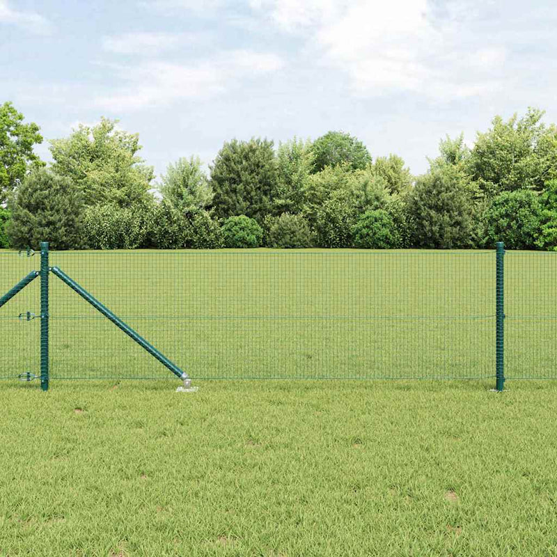 Afbeelding laden in galerijviewer, Vidaxl afrasteringspaal groen 10 x 0,5 m (16 x 16 mm gaas) staal
