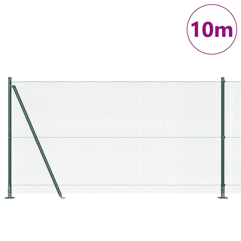Afbeelding laden in galerijviewer, Vidaxl afrasteringspaal groen 10 x 1,2 m (12 x 12 mm gaas)
