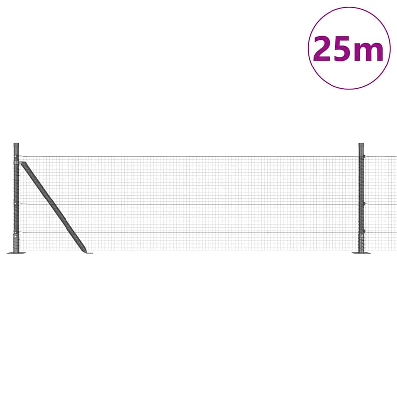 Afbeelding laden in galerijviewer, Vidaxl afrasteringspaal grijs 25 x 0,6 m (19 x 19 mm gaas)
