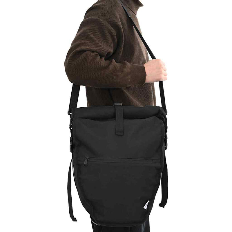 Afbeelding laden in galerijviewer, Vidaxl fietstas zwart 32,5 x 17 x 57 cm polyester
