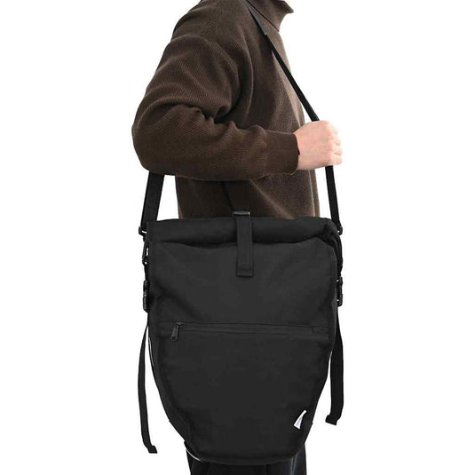 Vidaxl fietstas zwart 32,5 x 17 x 57 cm polyester