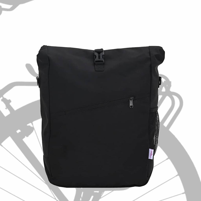Afbeelding laden in galerijviewer, Vidaxl fietstas zwart 33 x 16 x 60 cm polyester

