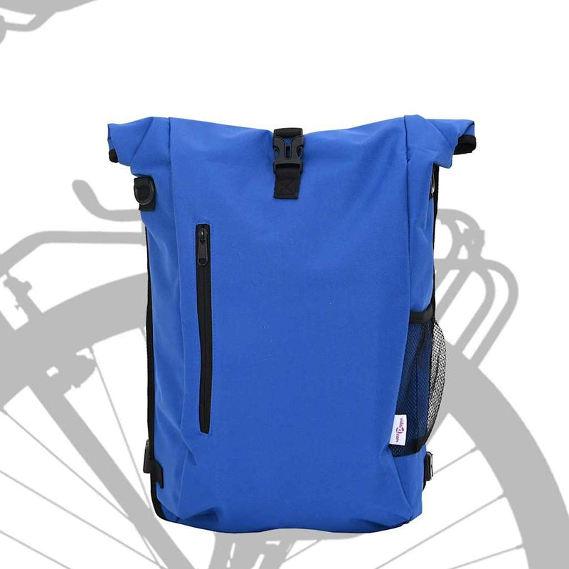 Afbeelding laden in galerijviewer, Vidaxl fietstas blauw 31 x 13 x 58 cm polyester
