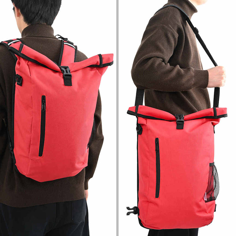 Afbeelding laden in galerijviewer, Vidaxl fietstas rood 31 x 13 x 58 cm polyester
