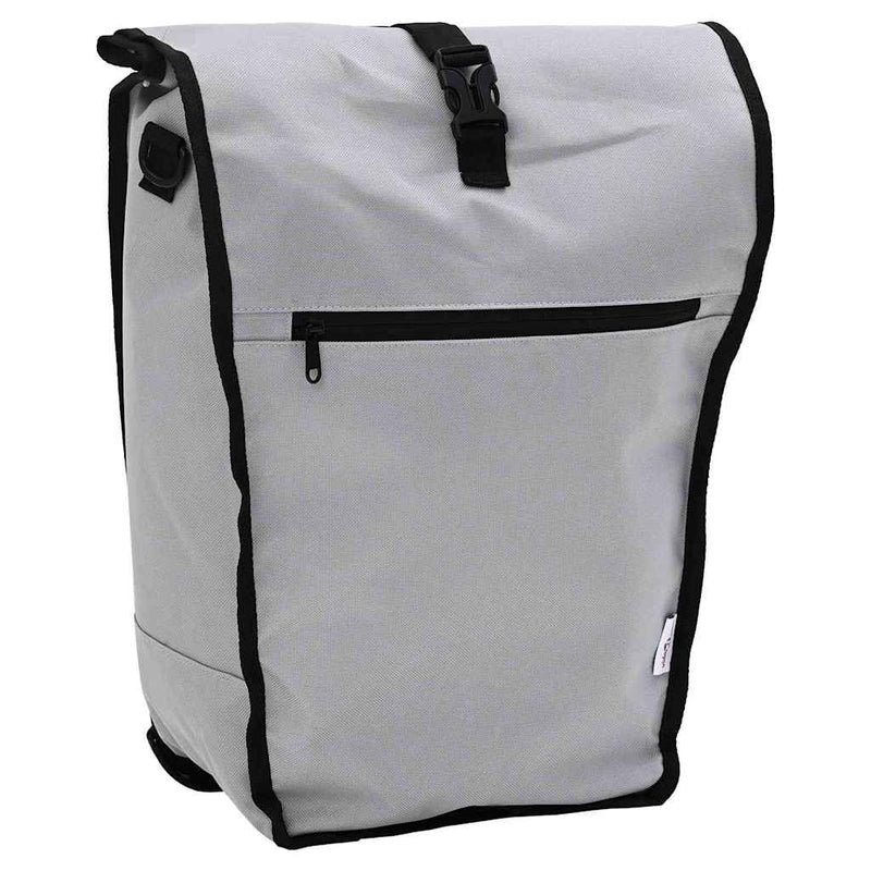 Afbeelding laden in galerijviewer, Vidaxl fietstas grijs 34 x 16 x 59 cm polyester
