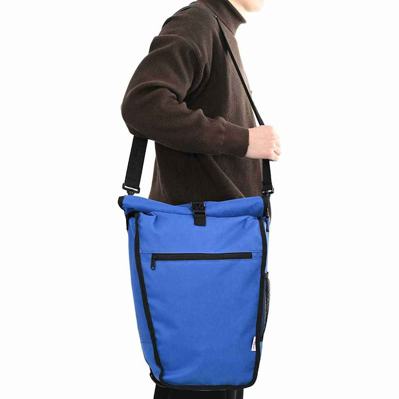 Afbeelding laden in galerijviewer, Vidaxl fietstas blauw 34 x 16 x 59 cm polyester
