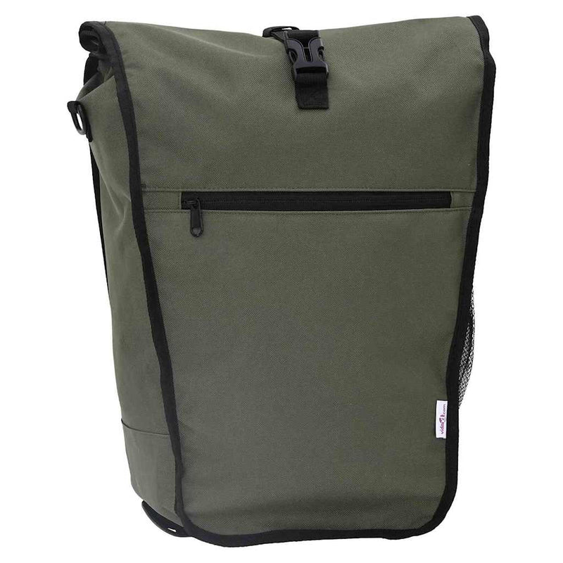Afbeelding laden in galerijviewer, Vidaxl fietstas olijfgroen 34 x 16 x 59 cm polyester
