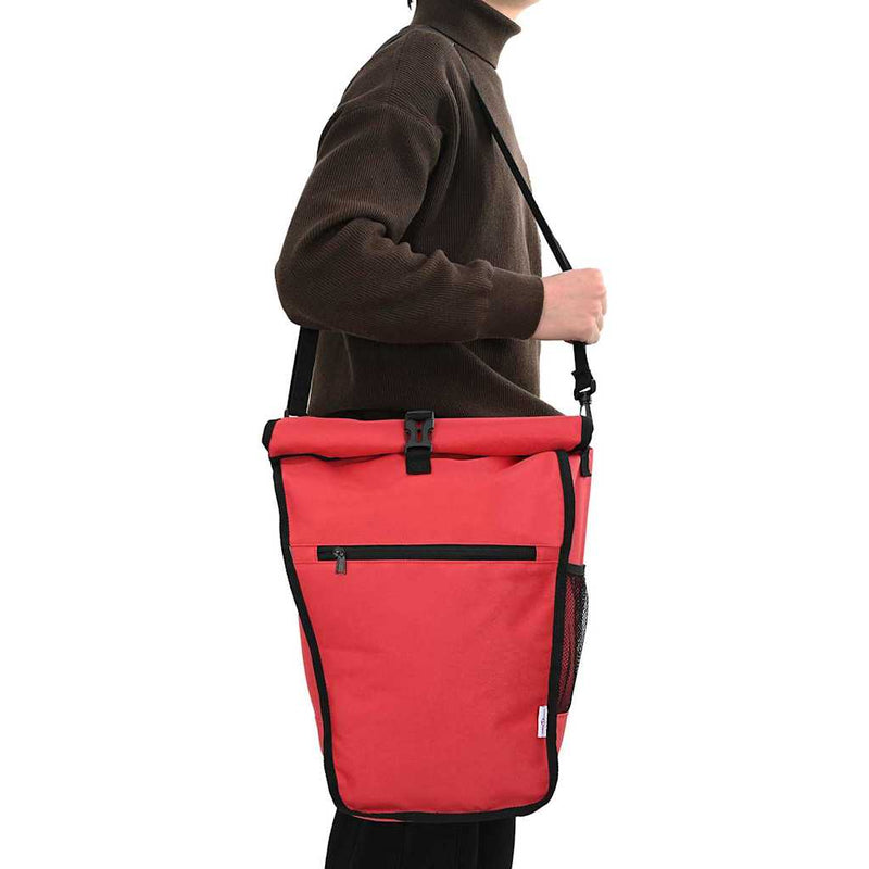 Afbeelding laden in galerijviewer, Vidaxl fietstas rood 34 x 16 x 59 cm polyester
