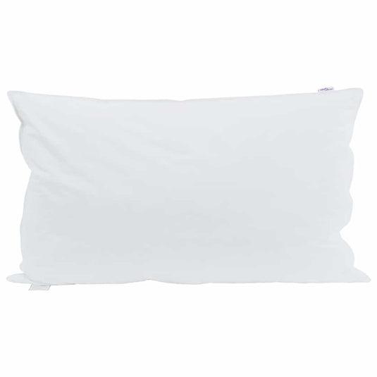 Vidaxl hoofdkussen met kussen wit 40 x 80 cm veren