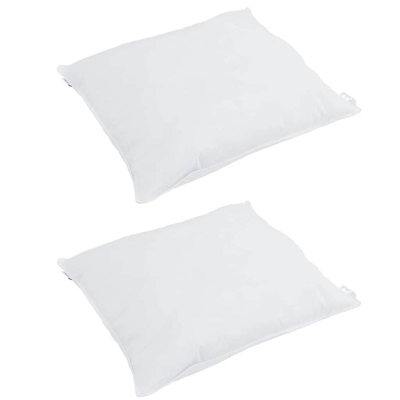 Afbeelding laden in galerijviewer, Vidaxl hoofdkussen met kussen 2 pcs wit 65 x 65 cm veren
