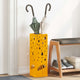 Vidaxl paraplu standaard mosterdgeel 15,5 x 15,5 x 49 cm metaal
